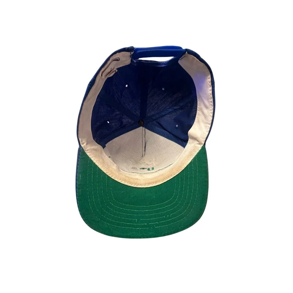 Vintage 80s Seattle Seahawks NFL Sports Specialties Script Logo SnapBack Hat Cap